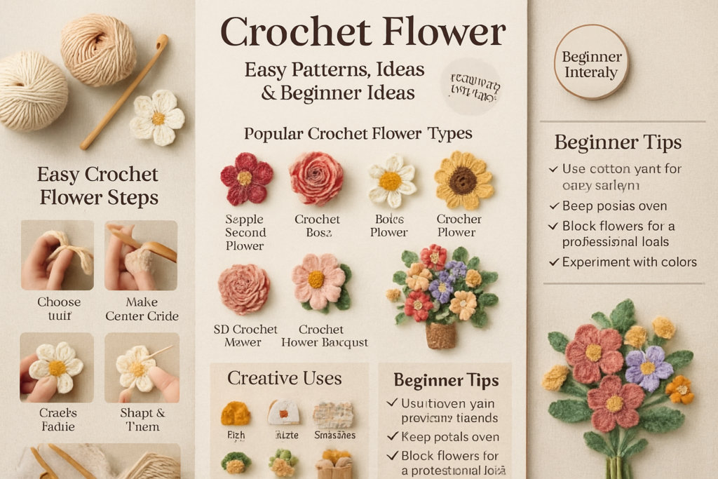 Crochet Flower Guide: Patterns, Ideas & Easy Tutorials